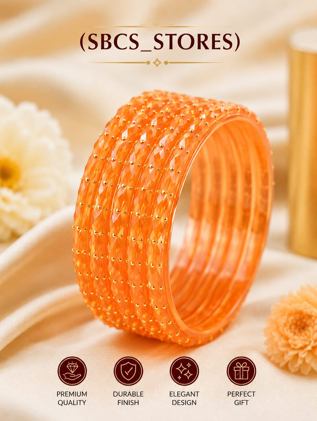 Crystal Fancy Bangles Set - AL Sunnah