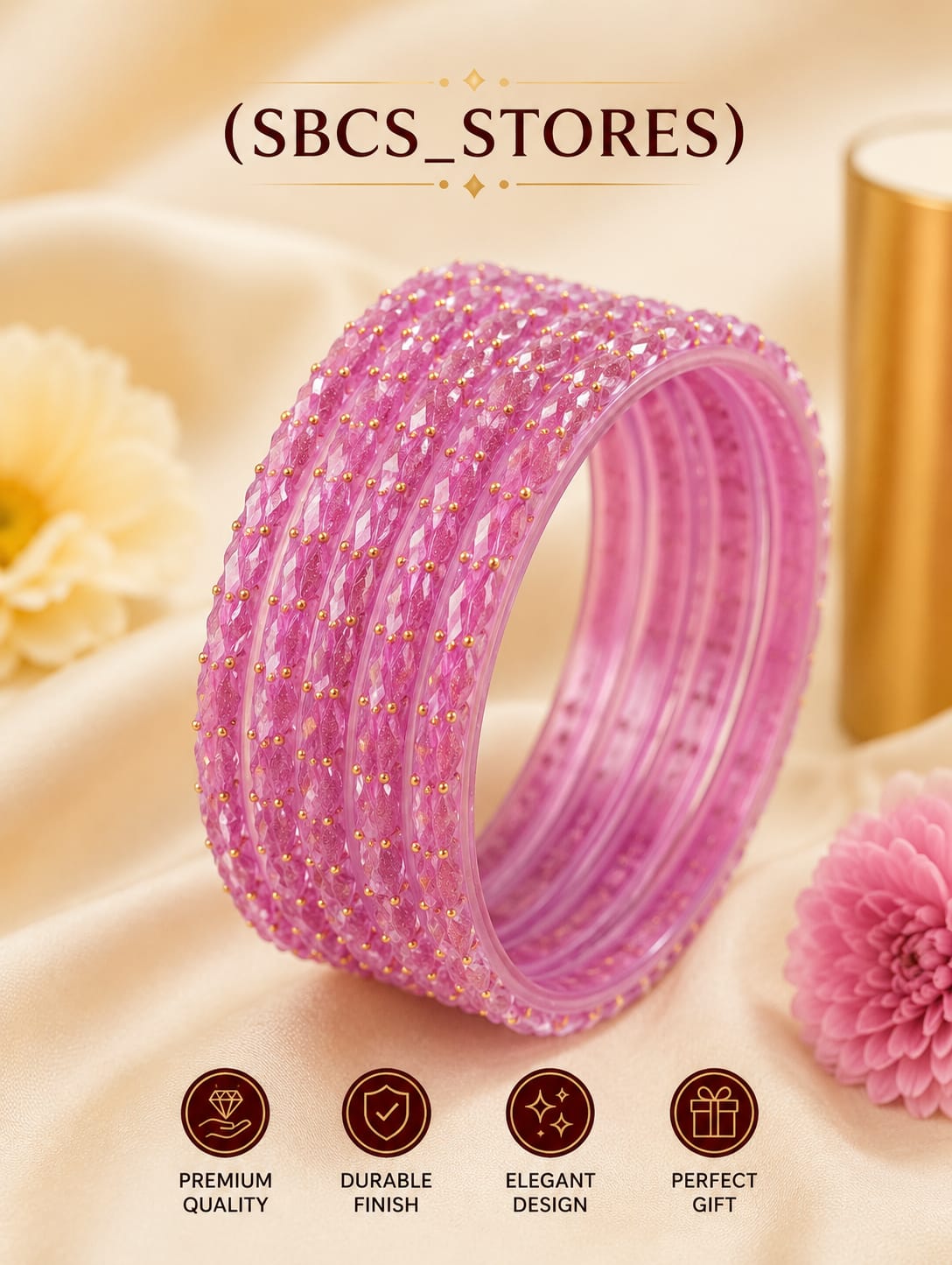 Crystal Fancy Bangles Set - AL Sunnah