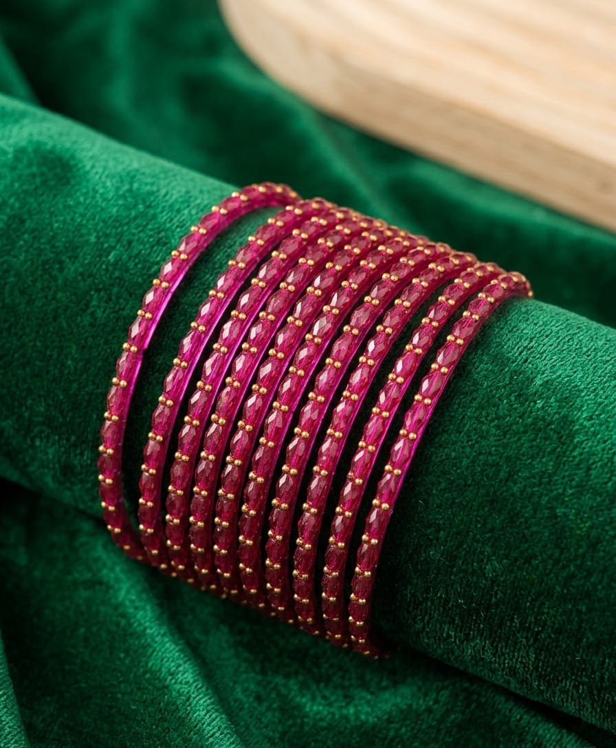 Crystal Fancy Bangles Set - AL Sunnah