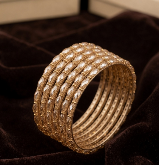 Crystal Fancy Bangles Set - AL Sunnah