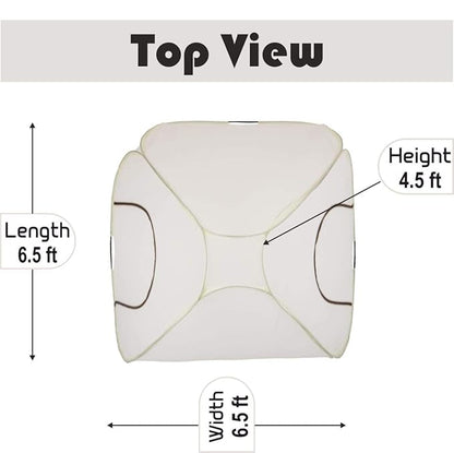 AL Sunnah Foldable Mosquito Net for Double Bed King Size (6.5 x 6.5 ft) - AL Sunnah