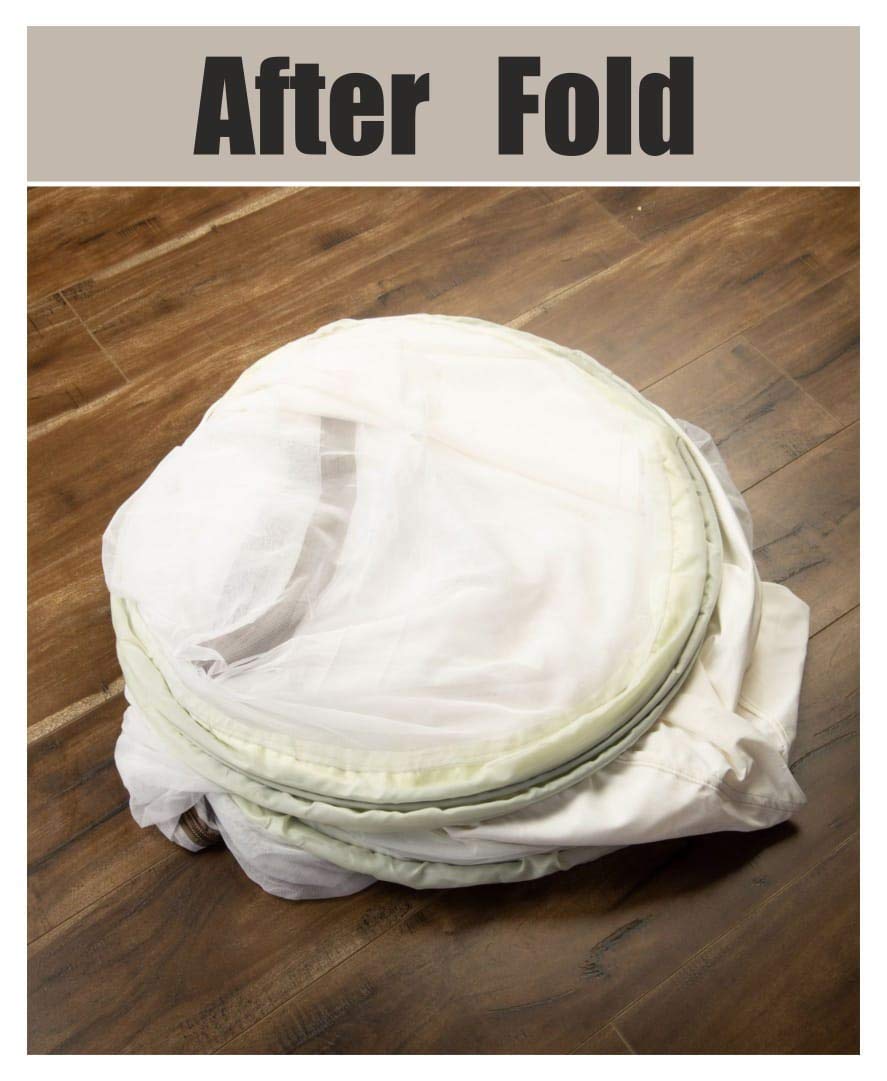 Al Sunnah No-Base Mosquito Net for King Size Double Bed – Foldable (6.5 x 6.5 ft) - AL Sunnah