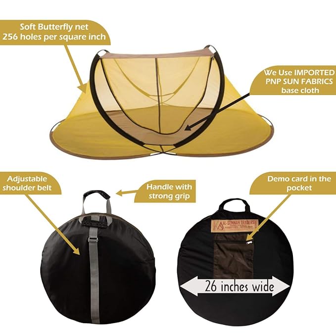 Al Sunnah (Premium) Foldable Mosquito Net for Single Bed (7 ft) - AL Sunnah
