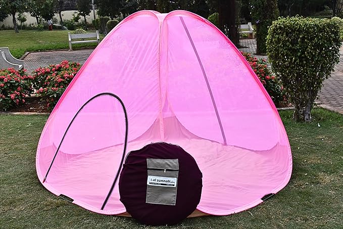 AL Sunnah Foldable Mosquito Net for Double Bed King Size (6.5 x 6.5 ft) - AL Sunnah