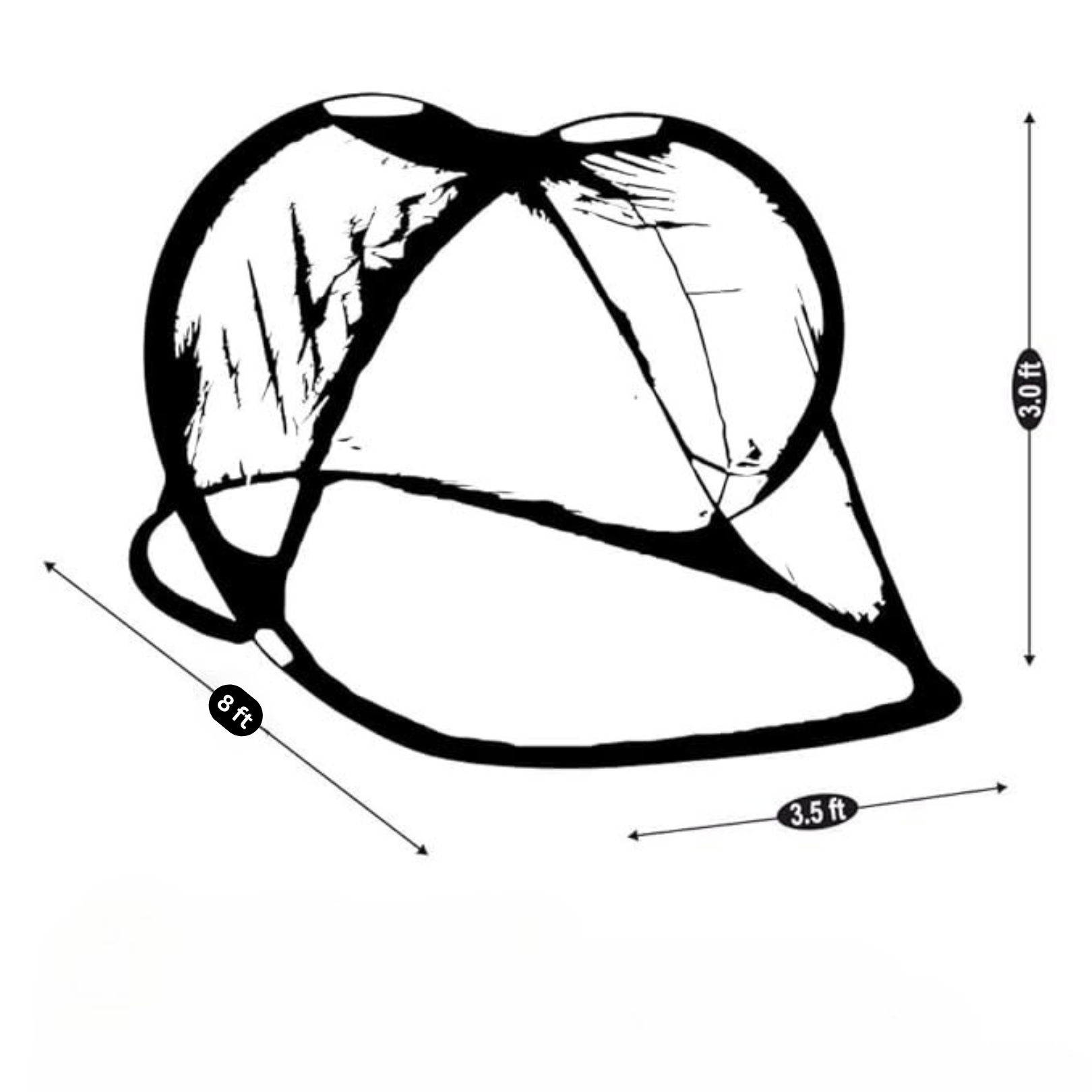 AL Sunnah (Premium)  Mosquito Net for Single Bed Foldable (8 ft) - AL Sunnah