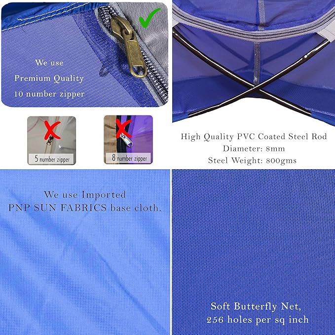 Al Sunnah (Premium) Foldable Mosquito Net for Single Bed (7 ft) - AL Sunnah