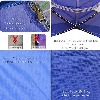 Al Sunnah (Premium) Foldable Mosquito Net for Single Bed (7 ft) - AL Sunnah