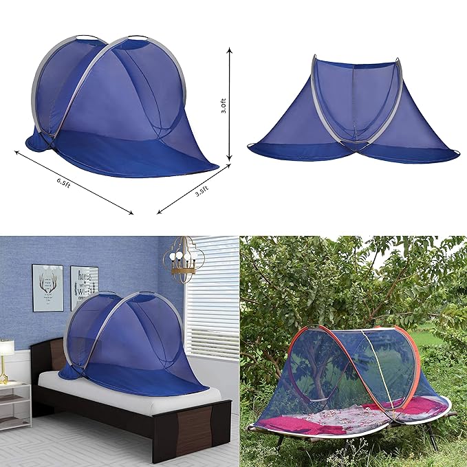 Al Sunnah (Premium) Foldable Mosquito Net for Single Bed (7 ft) - AL Sunnah