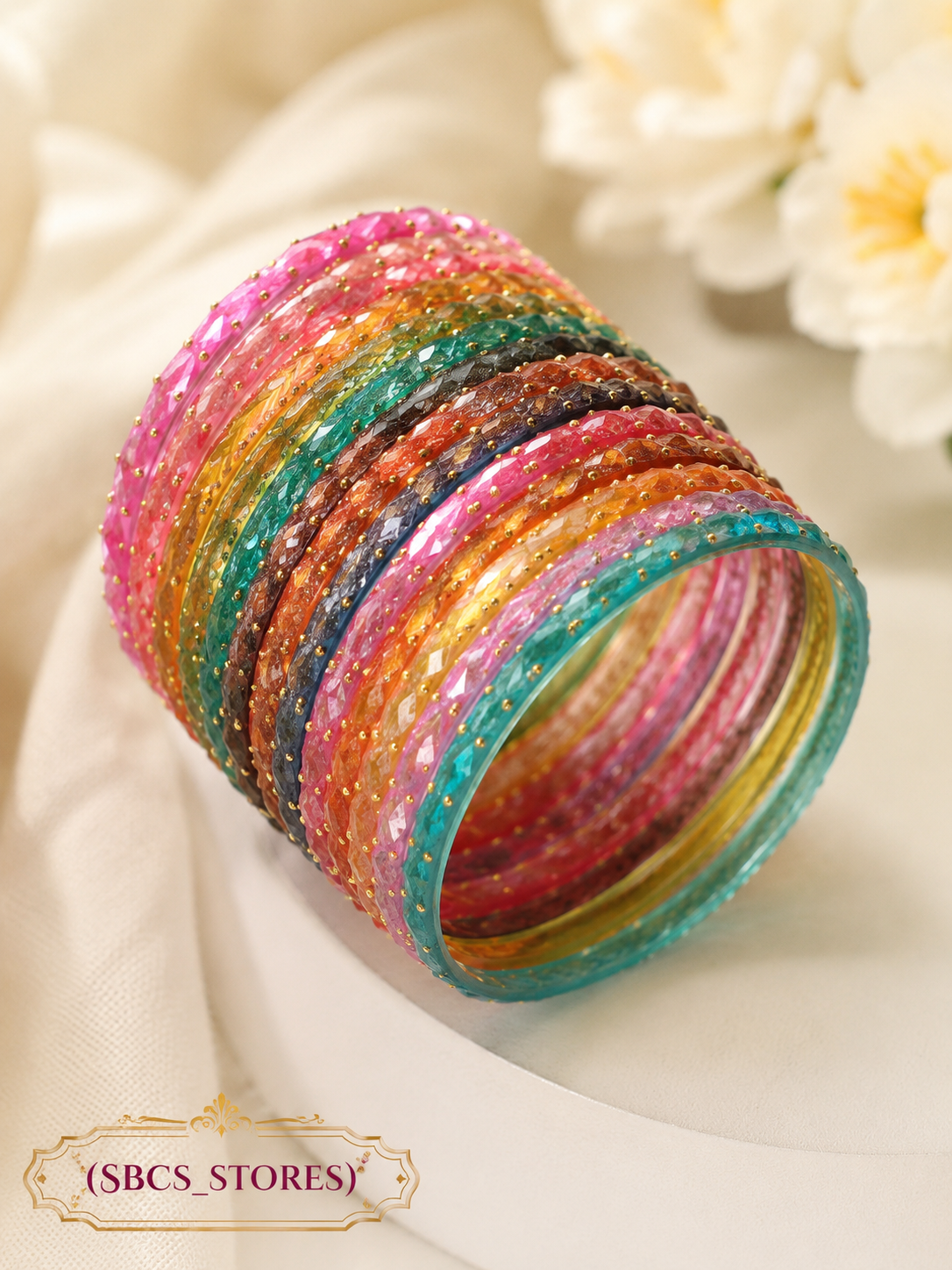 Crystal Fancy Bangles Set - AL Sunnah