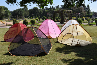 AL Sunnah Foldable Mosquito Net for Double Bed King Size (6.5 x 6.5 ft) - AL Sunnah
