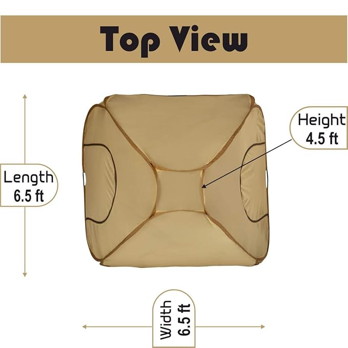 AL Sunnah Foldable Mosquito Net for Double Bed King Size (6.5 x 6.5 ft) - AL Sunnah