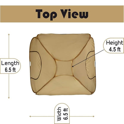 AL Sunnah Foldable Mosquito Net for Double Bed King Size (6.5 x 6.5 ft) - AL Sunnah