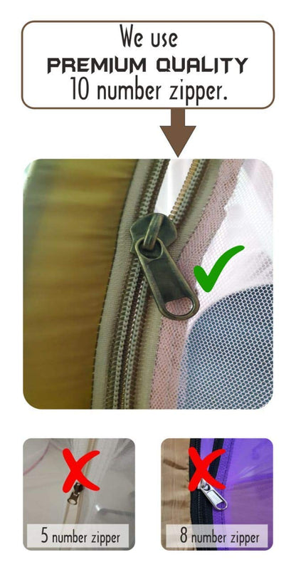 Al Sunnah No-Base Mosquito Net for King Size Double Bed – Foldable (6.5 x 6.5 ft) - AL Sunnah