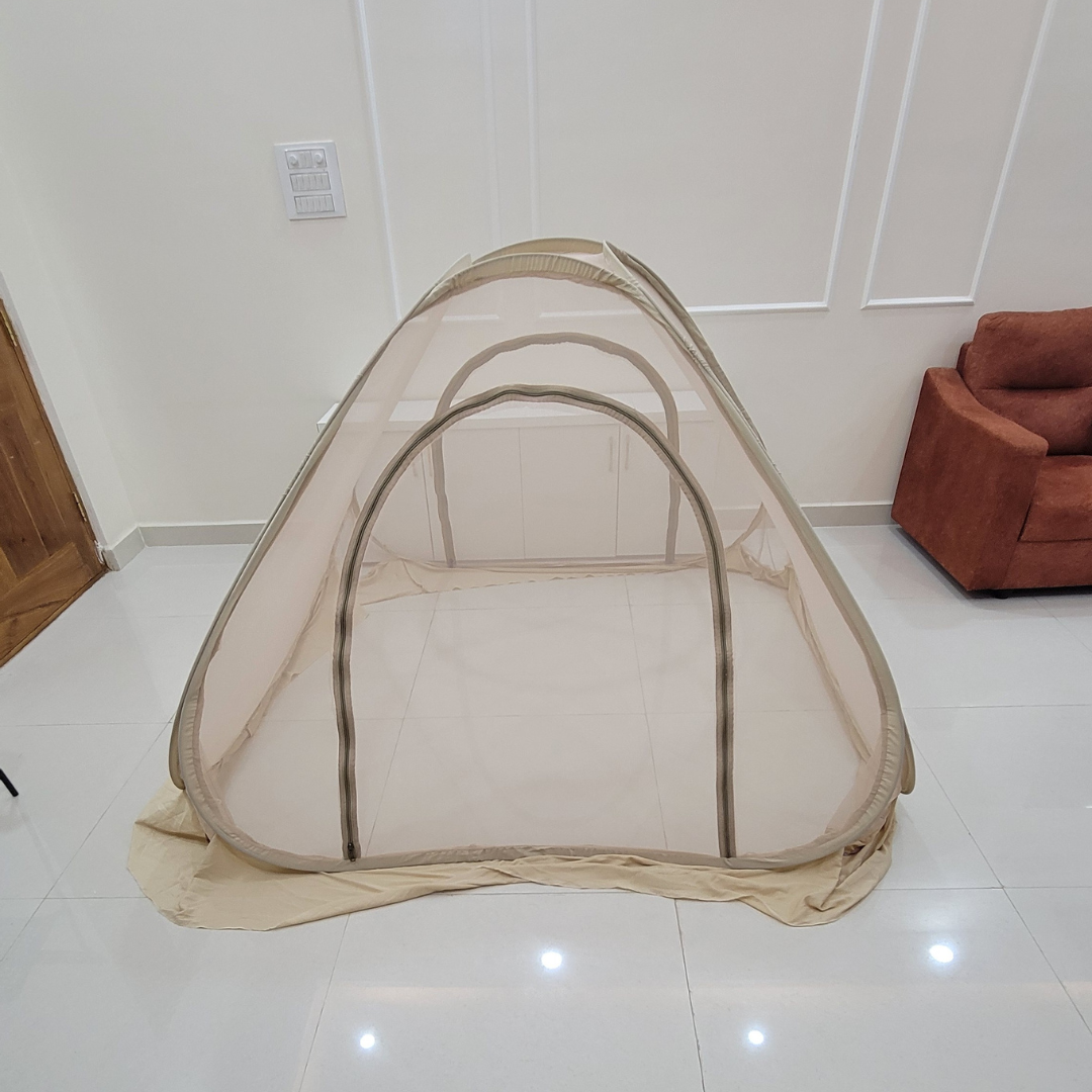 Al Sunnah NO-BASE CLOTH Mosquito Net for King Size Double Bed – Foldable (7 x 7)ft
