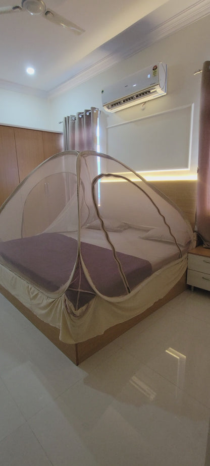 Al Sunnah NO-BASE CLOTH Mosquito Net for King Size Double Bed – Foldable (7 x 7)ft