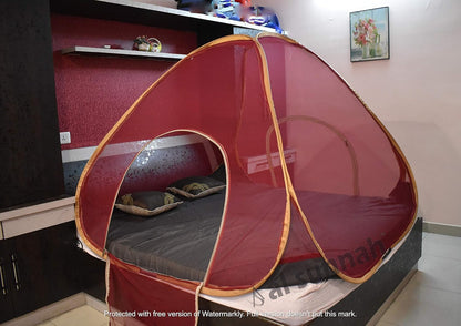 AL Sunnah Foldable Mosquito Net for Double Bed King Size (6.5 x 6.5 ft) - AL Sunnah
