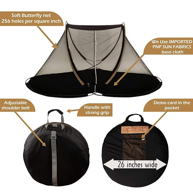 AL Sunnah (Premium)  Mosquito Net for Single Bed Foldable (8 ft) - AL Sunnah